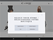 Tablet Screenshot of lacanadienneshoes.com